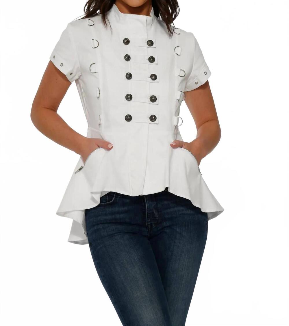 NEW ORCHID BLOOM hilo top in white